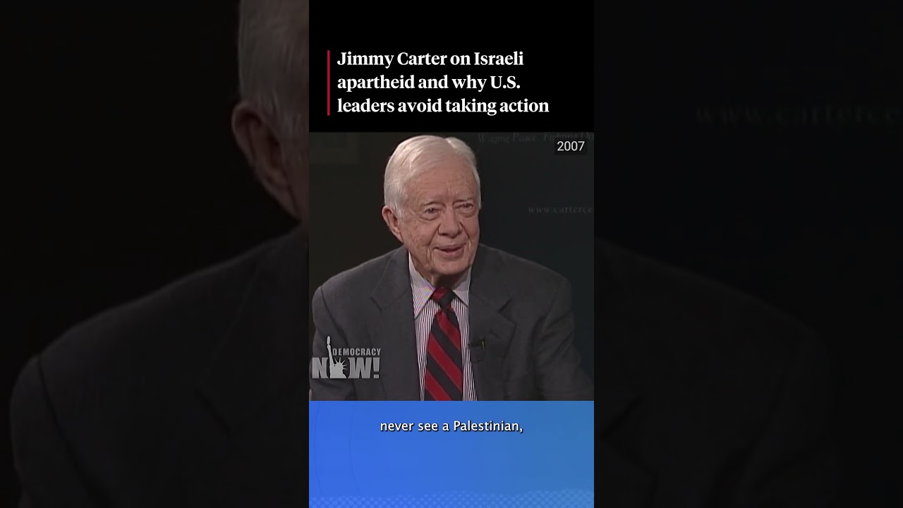 Jimmy Carter on Israeli apartheid  #palestine