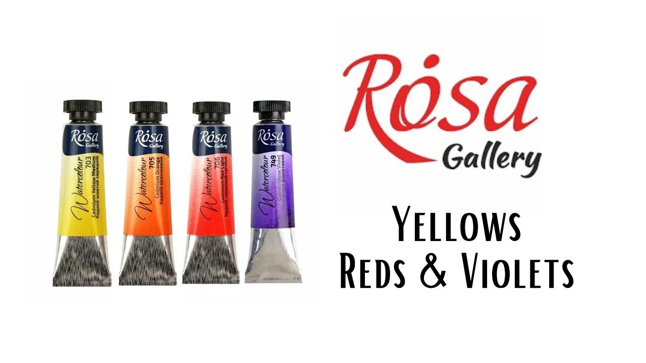 ROSA Gallery Watercolors (Part 1) - Yellows, Reds and Violets