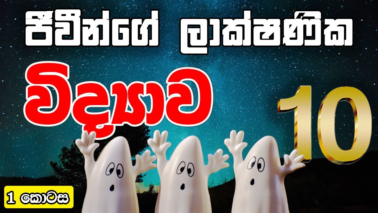 10 ශ්‍රේණිය විද්‍යාව | ජීවීන්ගේ ලාක්ෂණික |  Characteristics of organisms | 1 කොටස