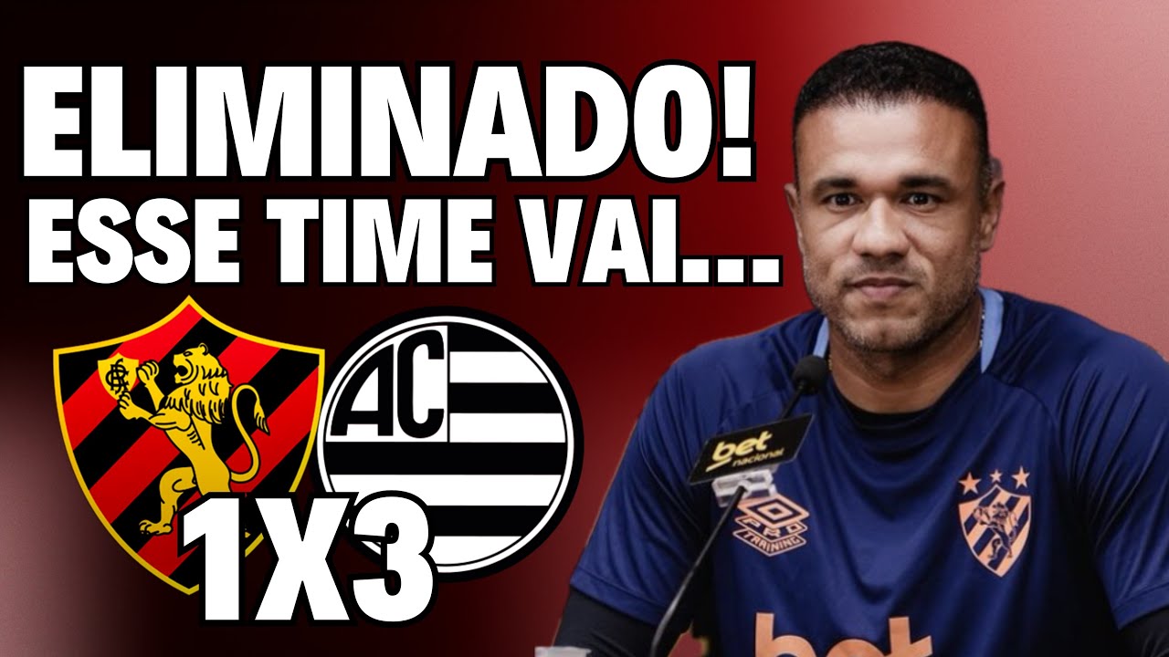 SPORT JOGOU MAL, PERDEU PARA O ATHLETIC NA ILHA E FOI ELIMINADO DA COPA DO BRASIL!