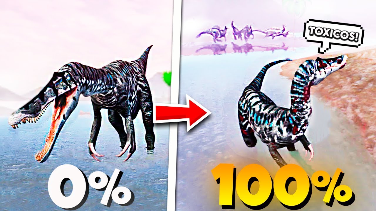 A GRANDE GUERRA CONTRA OS HERBIVOROS!! SOBREVIVI DO (0 a 100%) COM O BARYONYX! The Cursed Isle