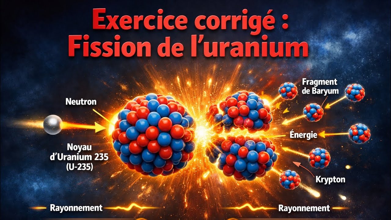 Exercice corrigé : Fission de l'uranium 