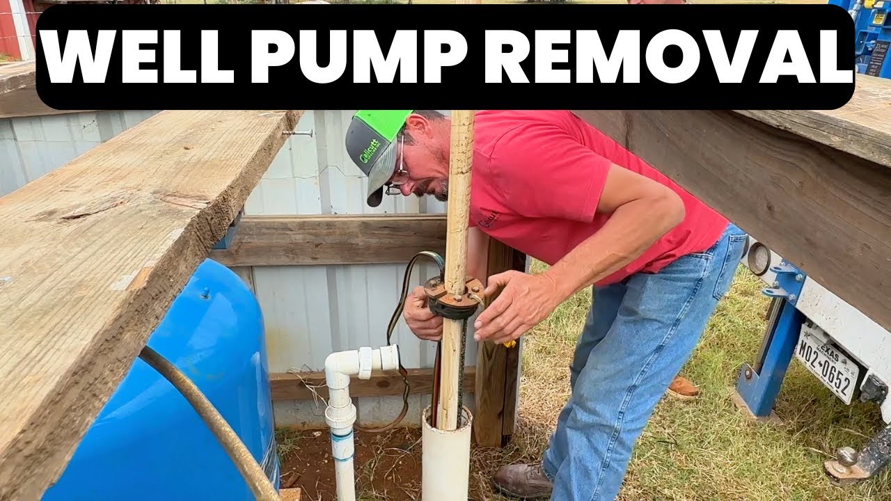 Pulling A Deep Well Pump - Easy Removal With PVC Down Pipe   #rpssolarpumps #submersiblewaterpump