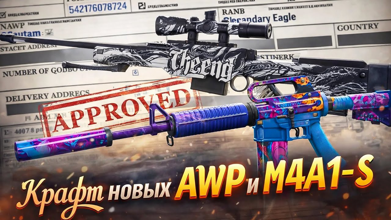 КРАФТ НОВОЙ AWP И M4A1 S ИЗ НОВЫХ КОЛЛЕКЦИЙ В КС 2 (CS2)
