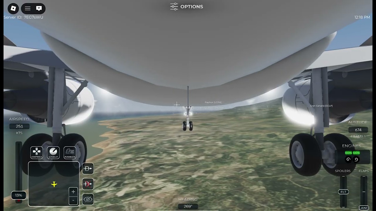 Edelweiss Airbus A320 from Lanarca to Paphos in Project Flight.