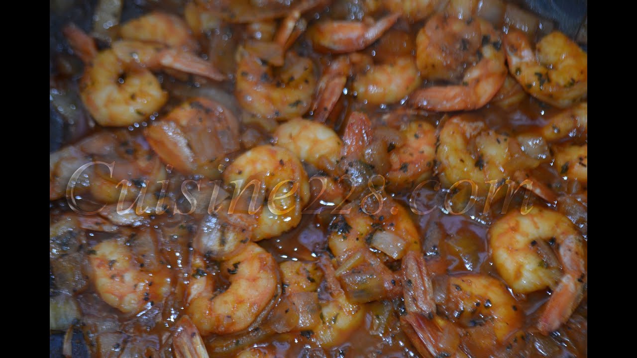 Crevettes saut&eacute;es (cuisine)