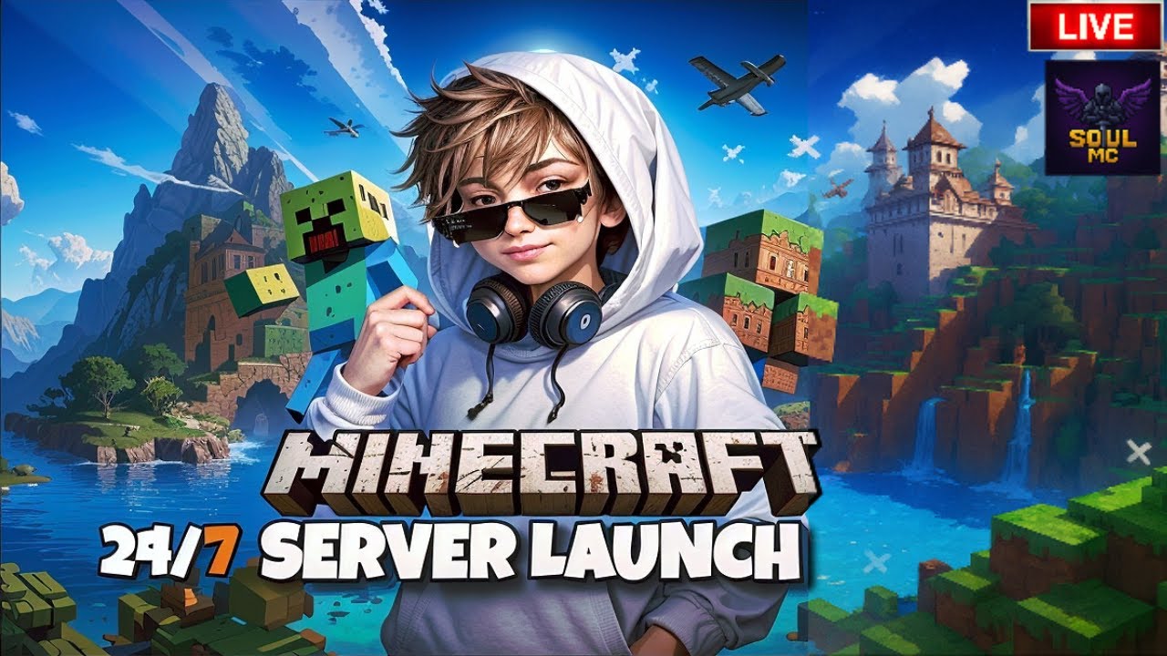 🔴24/7 server launch SOUL MC #1 #minecraft | Road to CC | Push to 5K Subs! 🚀