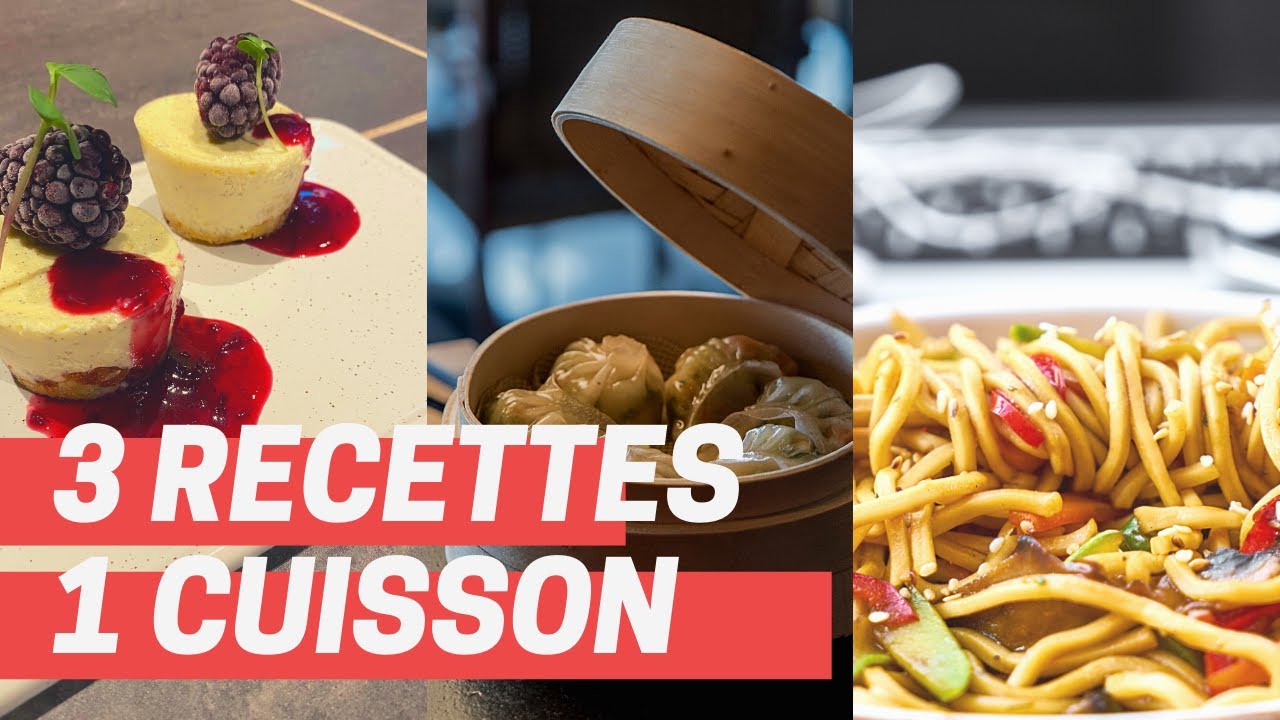3 recettes 1 cuissons au Thermomix