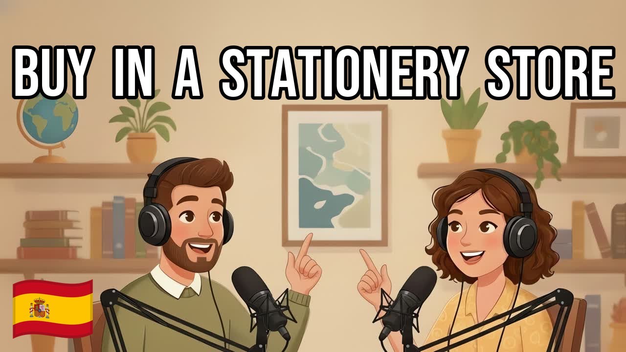 Как Покупать в Канцелярском Магазине | Подкаст Испанского 🎧🇪🇸 | Начинающий (A1-A2)