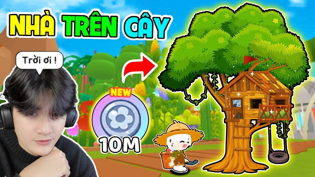 BEDY DÙNG HẾT TI.ỀN DỰNG NHÀ TRÊN C.ÂY KHỔNG LỒ Ở NÔNG TRẠI | PLAY TOGETHER