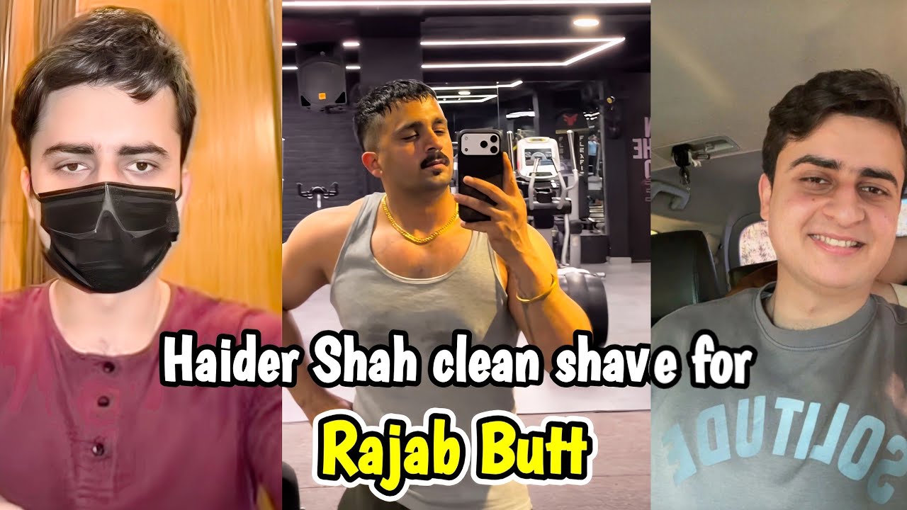 Haider Shah clean shave for Rajab Butt ❤️ | 14 April