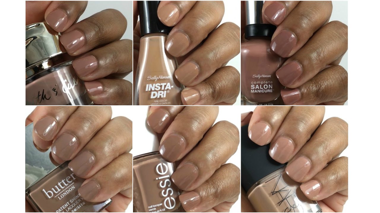 Nude Nail Polishes on Brown Skin