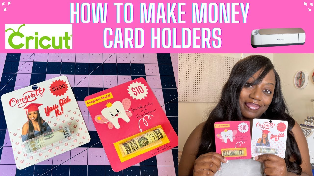How to Make a MONEY CARD HOLDER | Graduation Gift | CRICUT TUTORIAL | CANVA