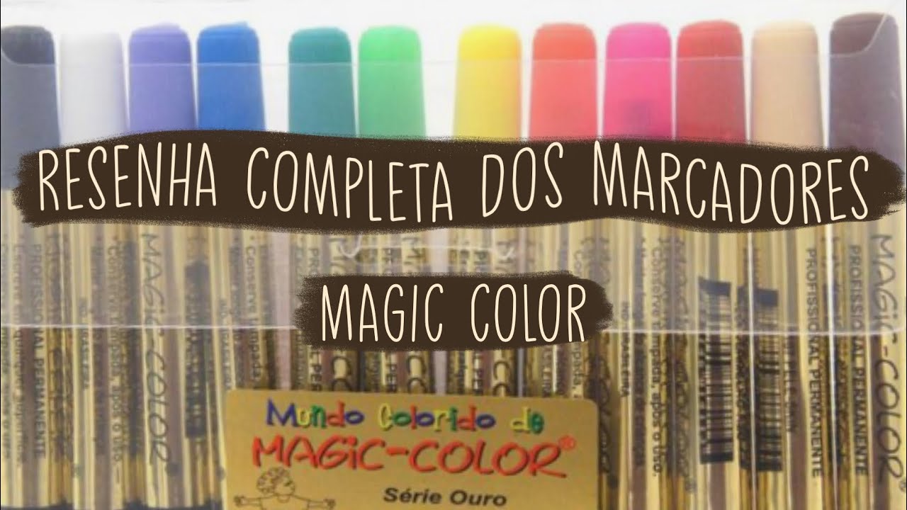 RESENHA MARCADORES MAGIC COLOR | estojão completo