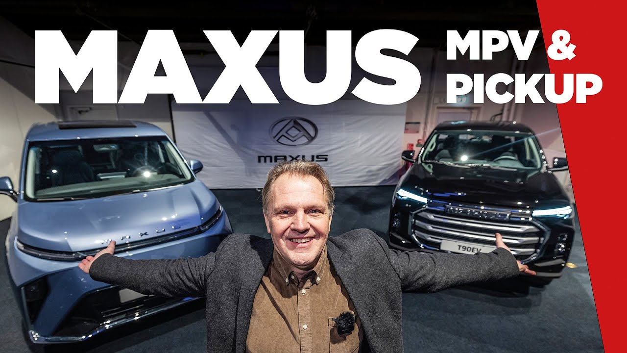 Maxus satar på eldriven pickup och lyxbuss