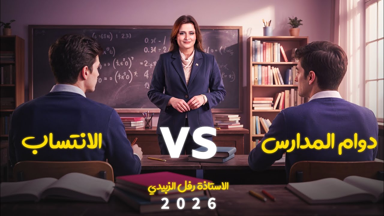 الفرق بين الانتساب والدوام — القرار بيدك!