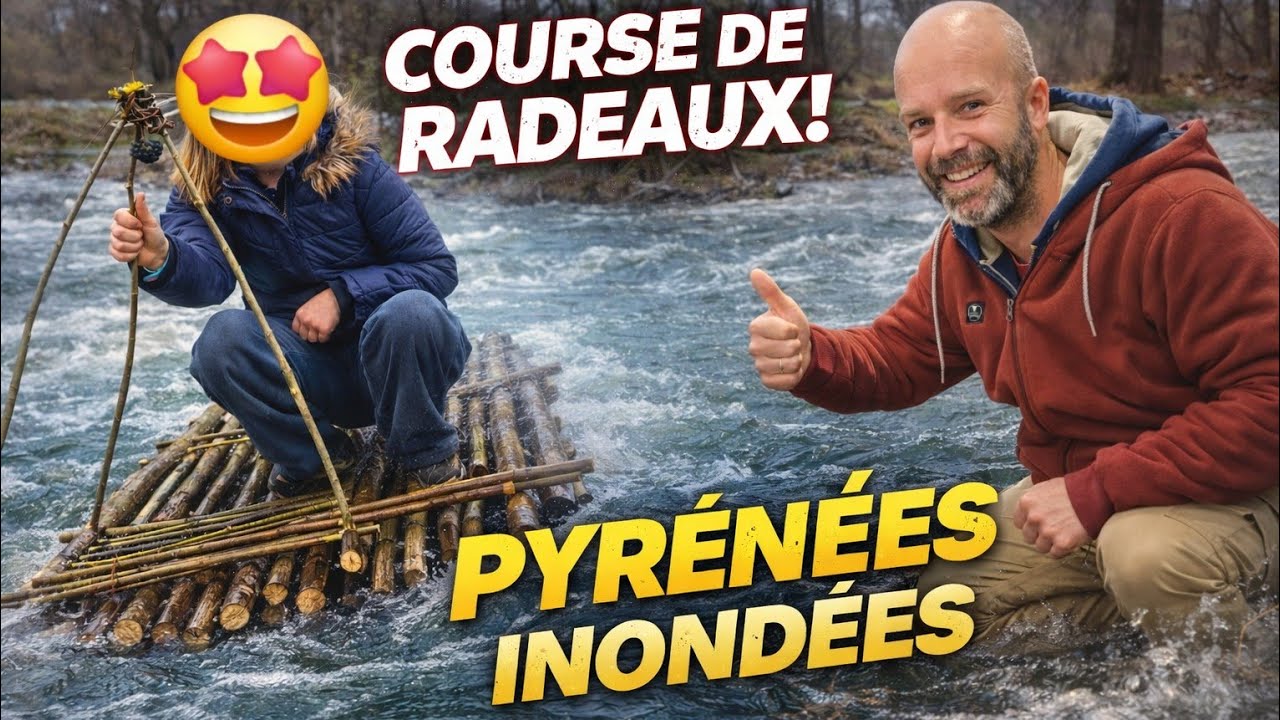 Inondation en France, on fabrique des radeaux !!!