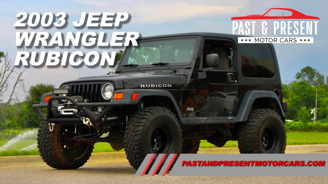 2003 Jeep Wrangler Rubicon 4x4 Black Auto 338986