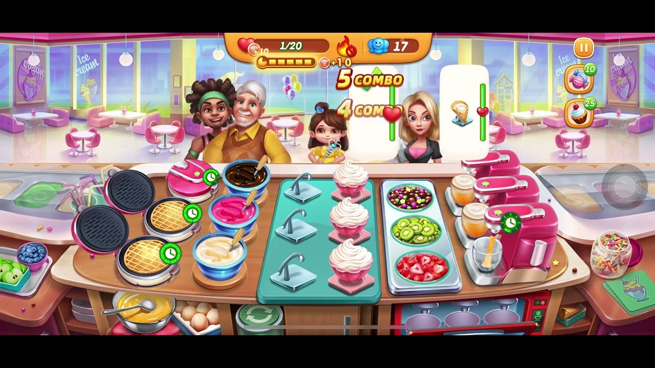 Rome at Ice Cream Shop level 11 to level 33 get 3-stared levels