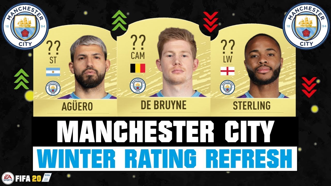 FIFA 20 | MANCHESTER CITY WINTER RATING REFRESH! 🔥😳| FT. DE BRUYNE, AGUERO, STERLING... etc