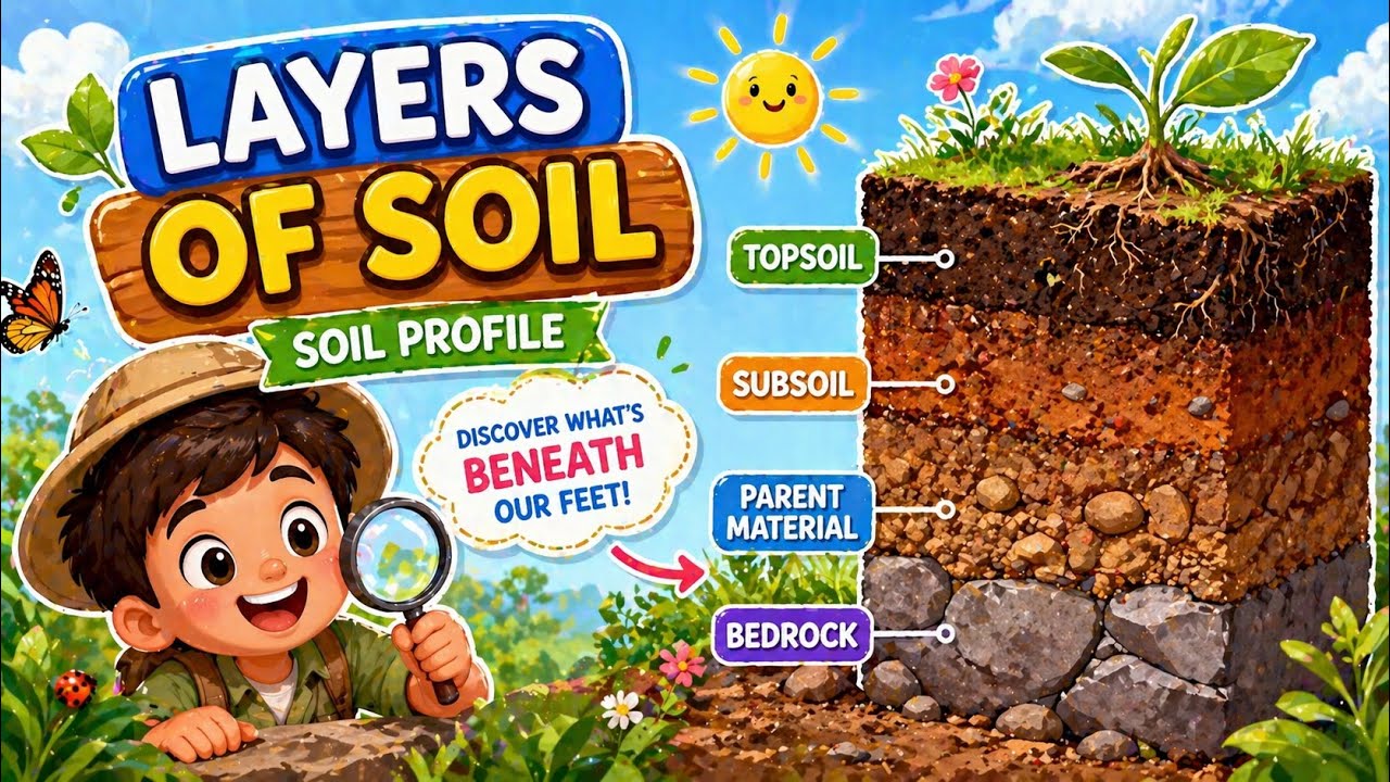Layers of Soil | Soil Profile | Science for Kids