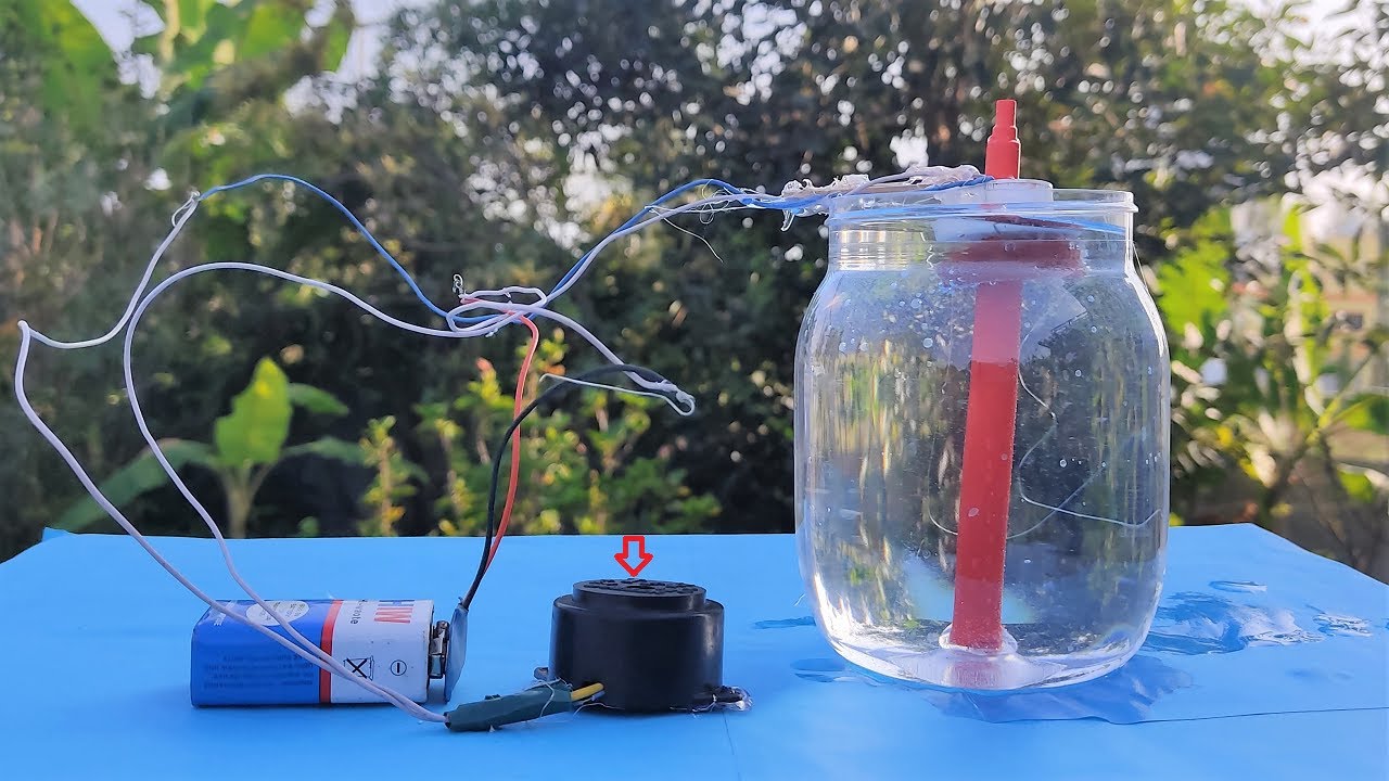 water level indicator alarm working model | inspire science project - diy | howtofunda @craftpiller
