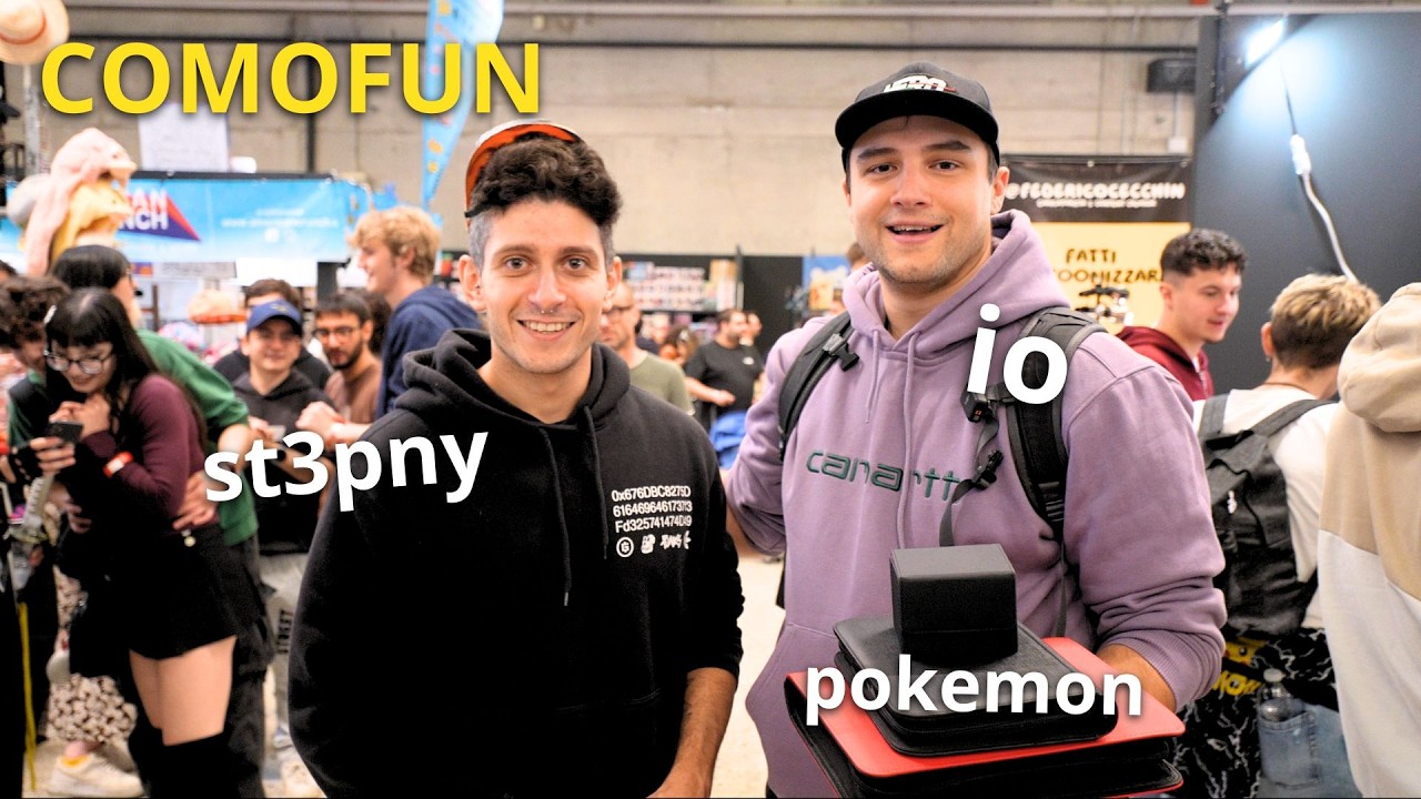 SCAMBIO CARTE POKEMON IN FIERA ! ASSURDO INCONTRO ST3PNY!