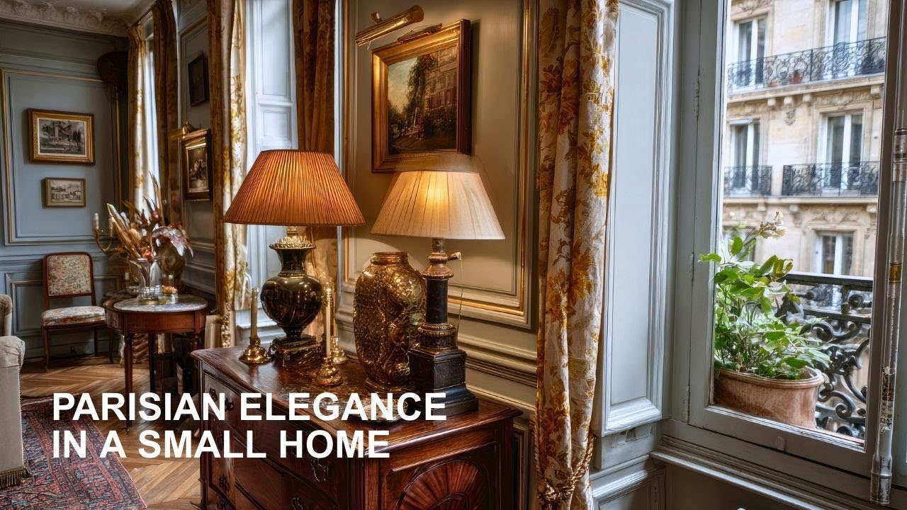 Parisian Elegance in a Small Home | Cozy & Elegant Small Space Living