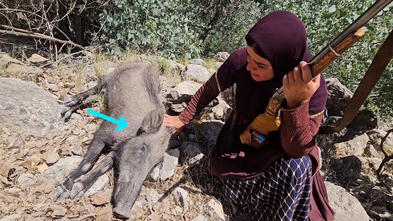 🐗 Wild Boar Encounter: Lady Kolsum's Intense Fishing Day 🎣
