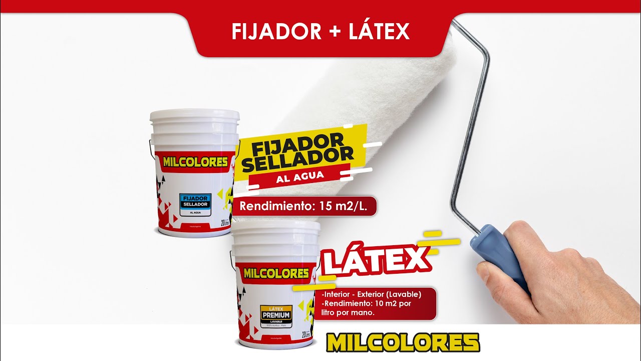 FIJADOR SELLADOR (AL AGUA) + L&Aacute;TEX PREMIUM - MILCOLORES