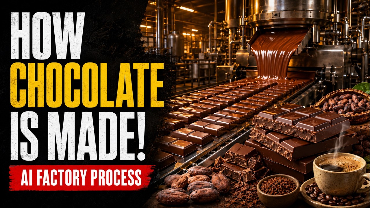 Inside the Chocolate Factory How Millions of Chocolate Bars Are Made Every Day Full Process