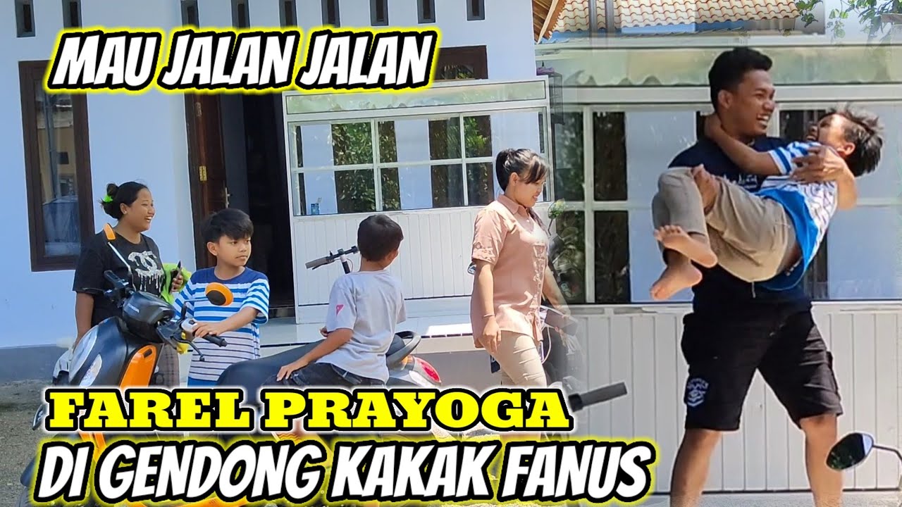 MAU KEMANA YA⁉️FAREL PRAYOGA DI GENDONG MAS FANUS