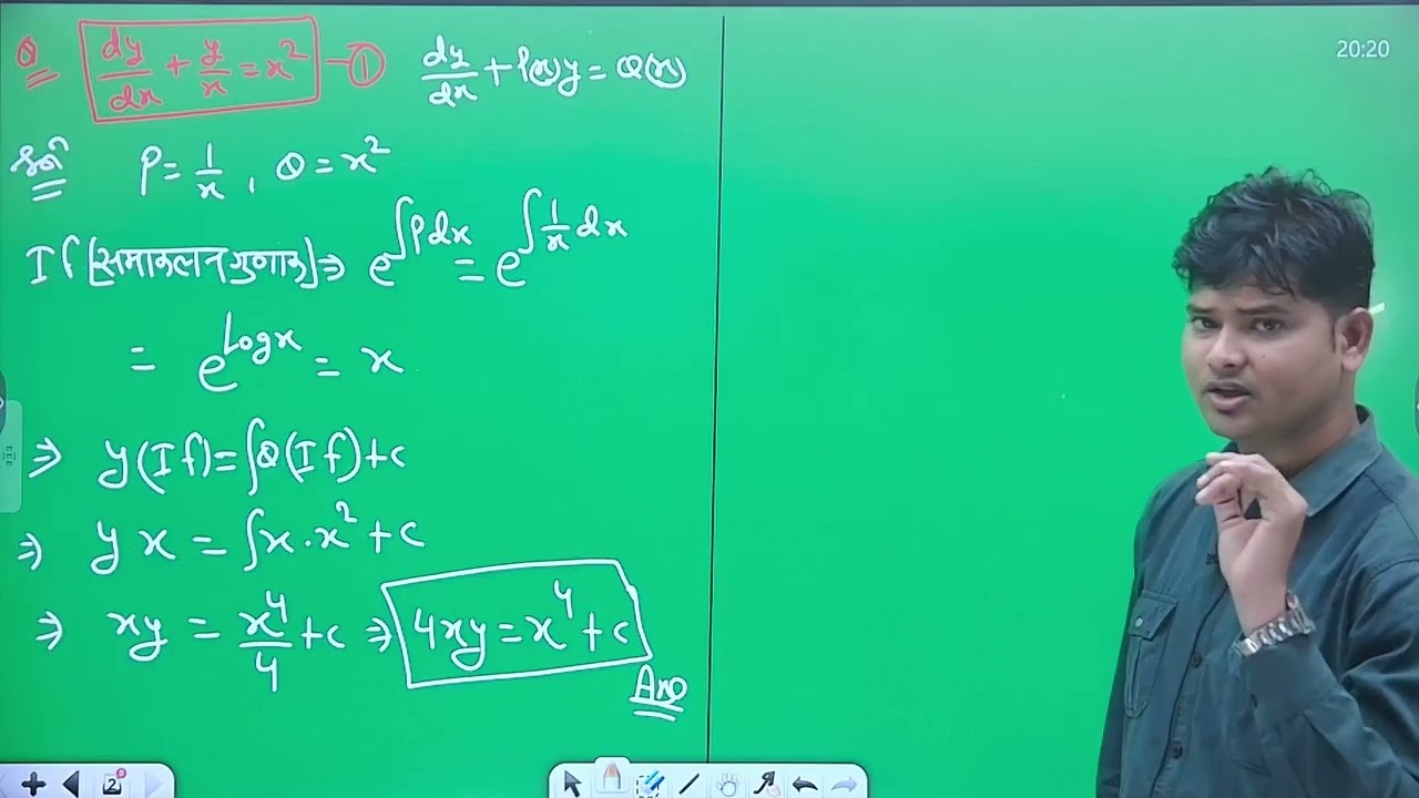 LECTURE-5 DIFFRENTIAL EQUATION  LINEAR DIFF. EQUATION  FIRST ORDER AND DEGREE