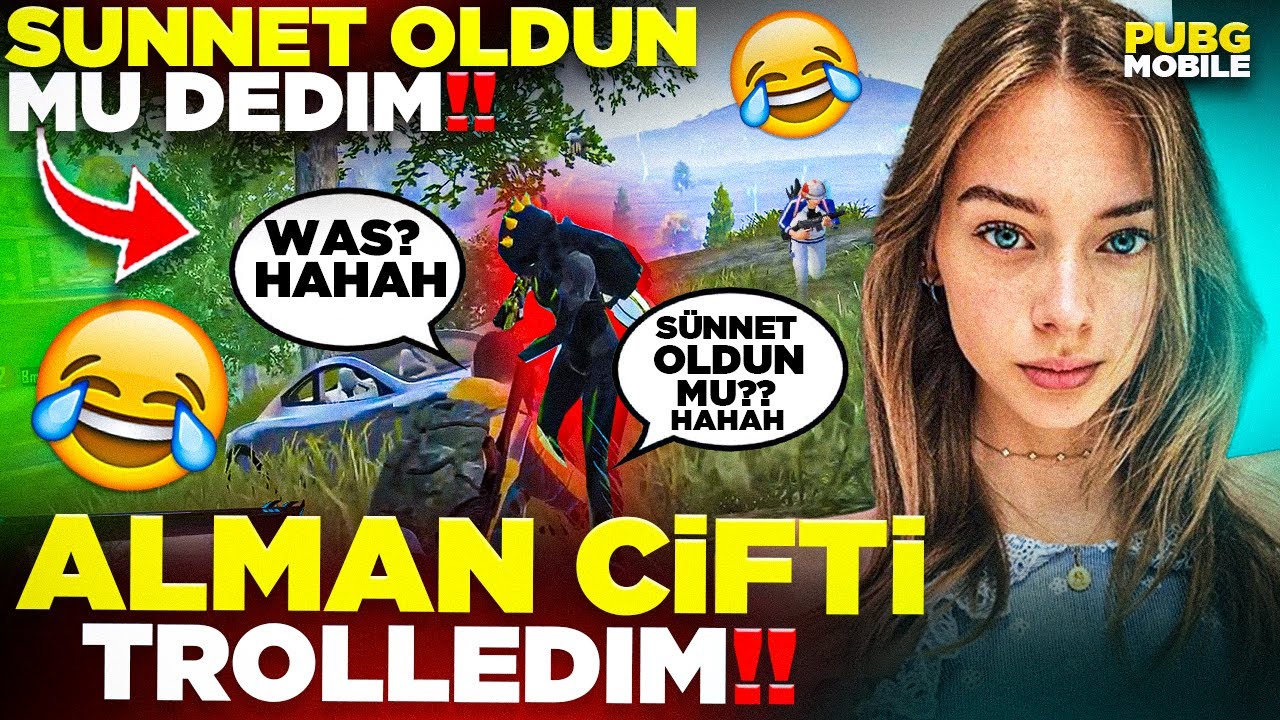 ALMAN &Ccedil;İFTİ TROLLEDİM S&Uuml;NNET OLDUN MU DEDİM!! 😂 G&Uuml;LMEKTEN YARILACASINIZ 😂 | PUBG MOBILE