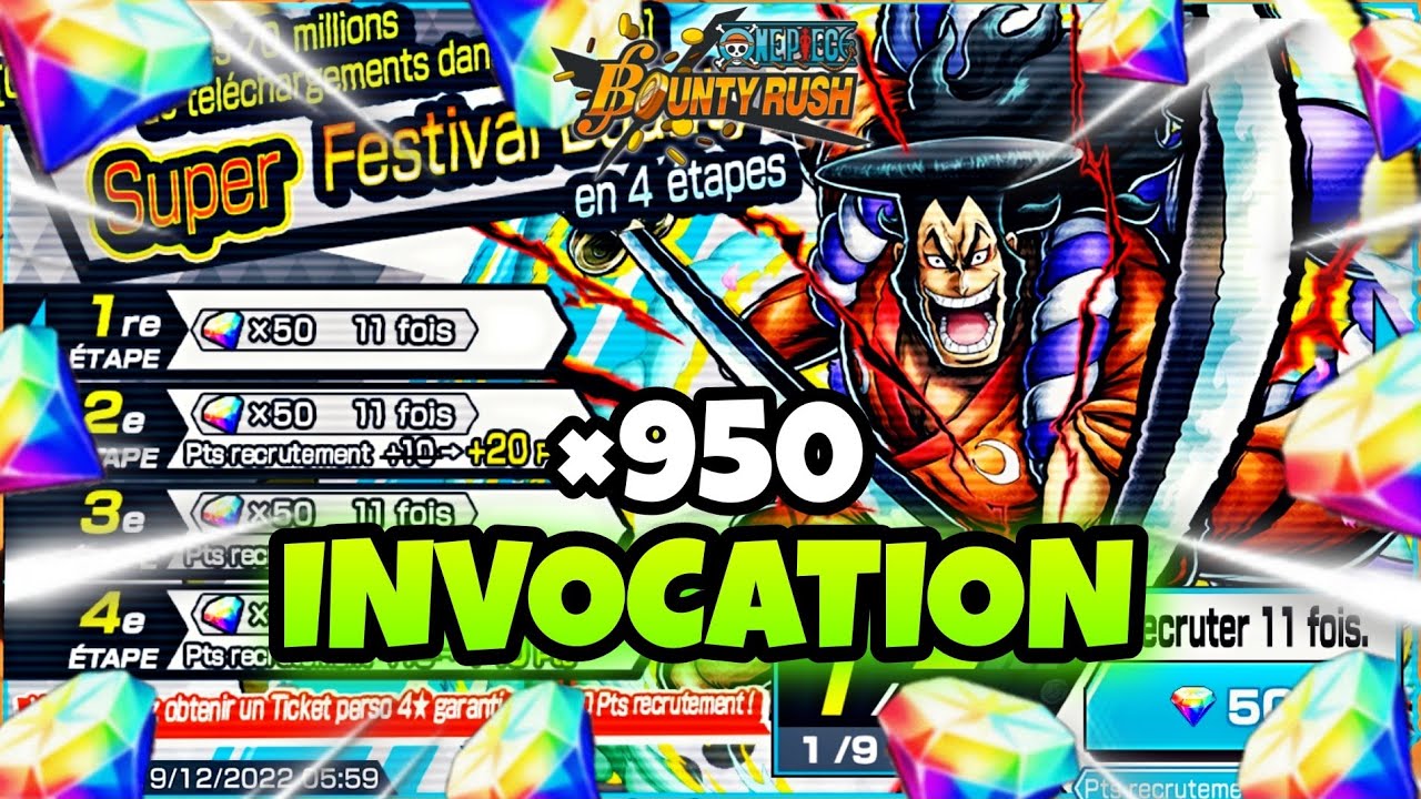 950 DIAMANTS SUR ODEN !!| INVOCATION ODEN| One Piece Bounty Rush - OPBR FR