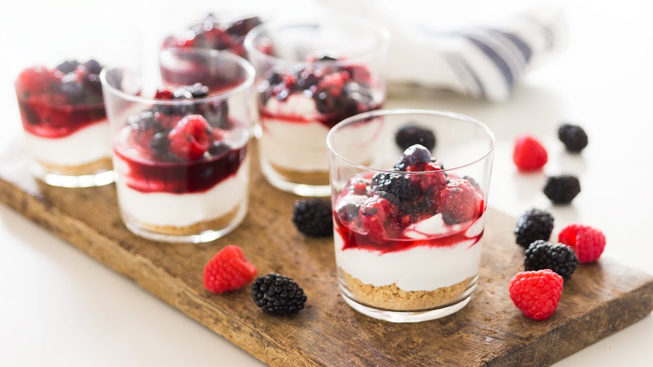 No-Bake Triple Berry Cheesecake