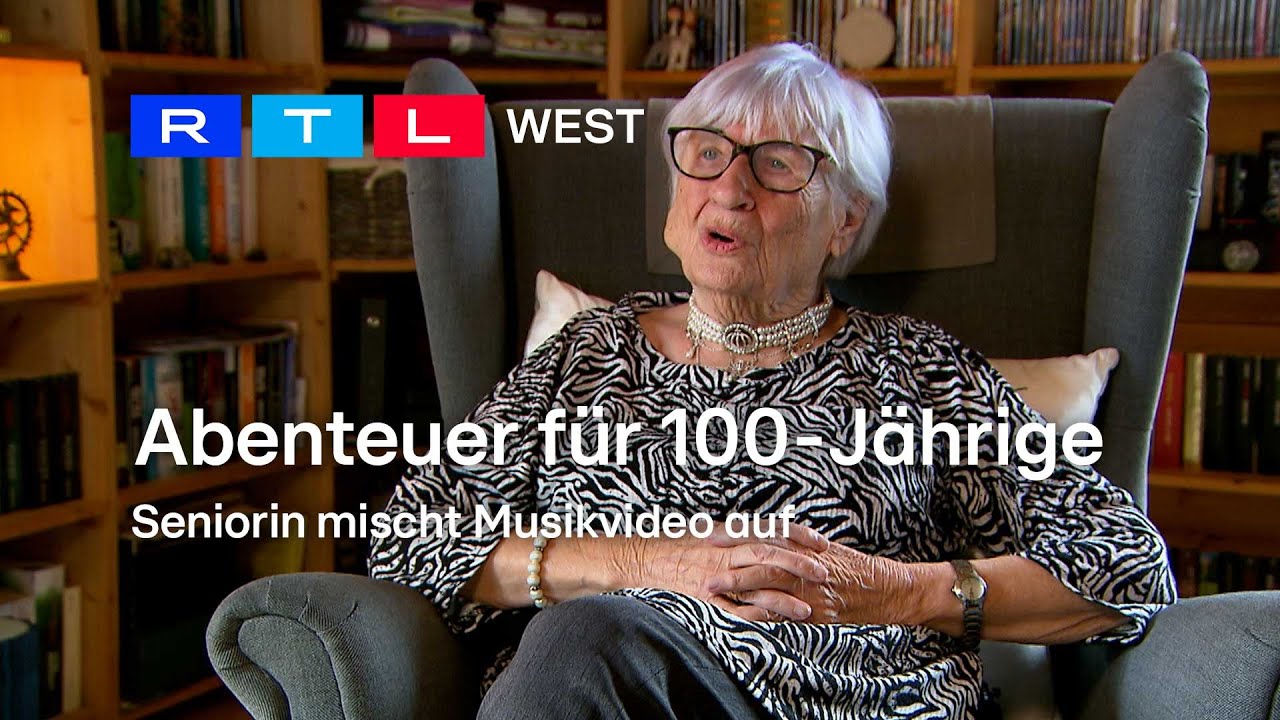 100-Jährige mischt Musikvideo auf | RTL WEST, 13.02.2024