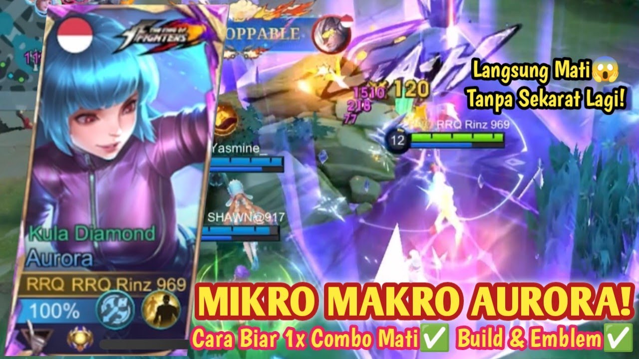 TIPS JAGO PAKAI AURORA BIAR BISA GENDONG 1 TIM! SEKALI COMBO PASTI MATI! BUILD AURORA TERSAKIT 2025