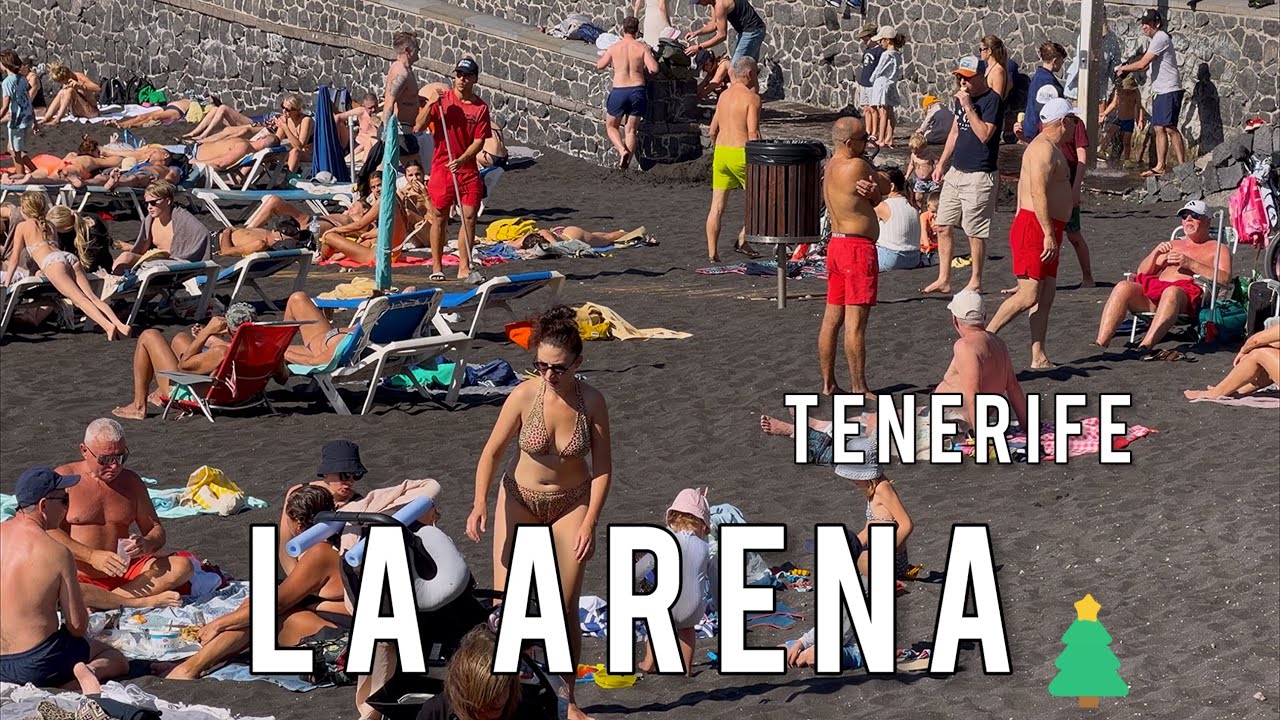 🌍 Tenerife. Playa de la Arena. Cinco días hasta el Año Nuevo. Los Gigantes. 