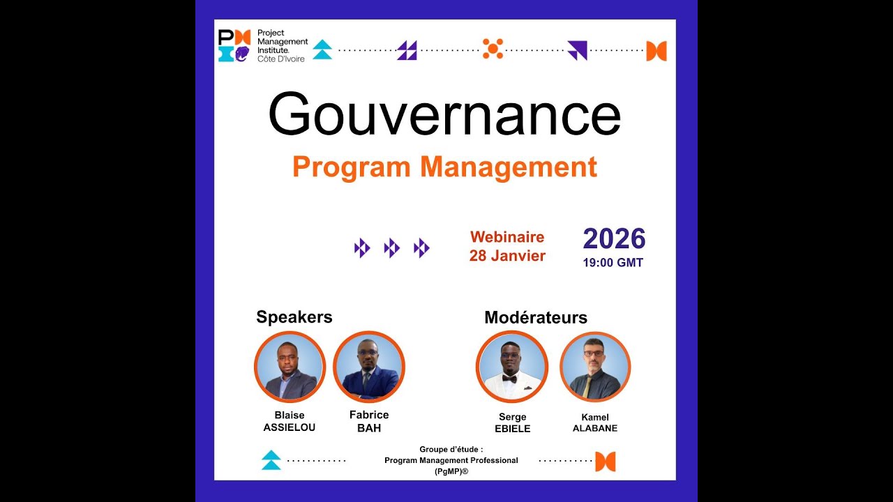Restitution 6 Groupe de Travail PgMP:  Cadre de gouvernance