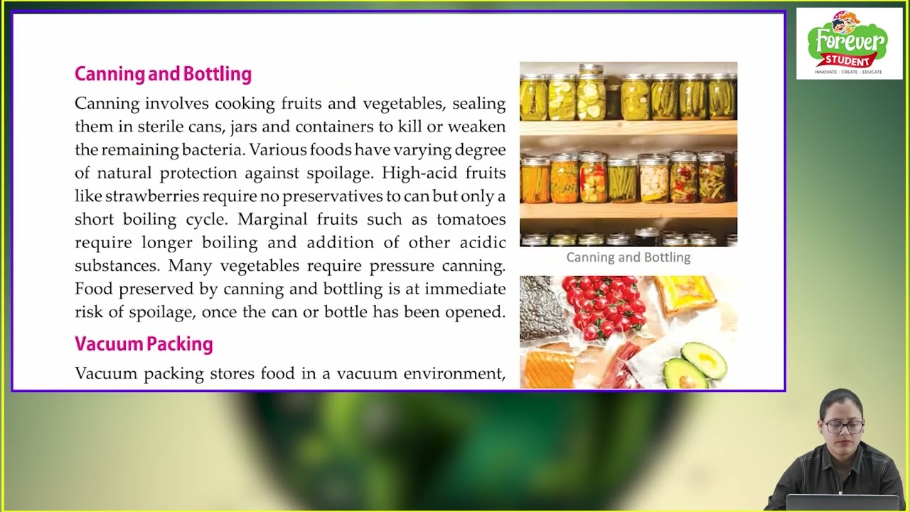 Ch 4 | Forever Student | EVS | Class 5 | Preservation of Food | For children