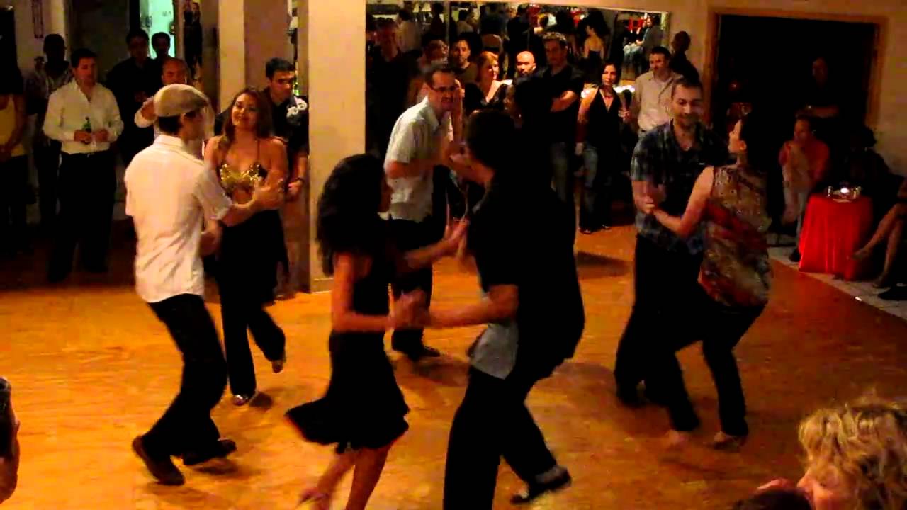 Strictly Street Salsa performs Rueda demonstration to 