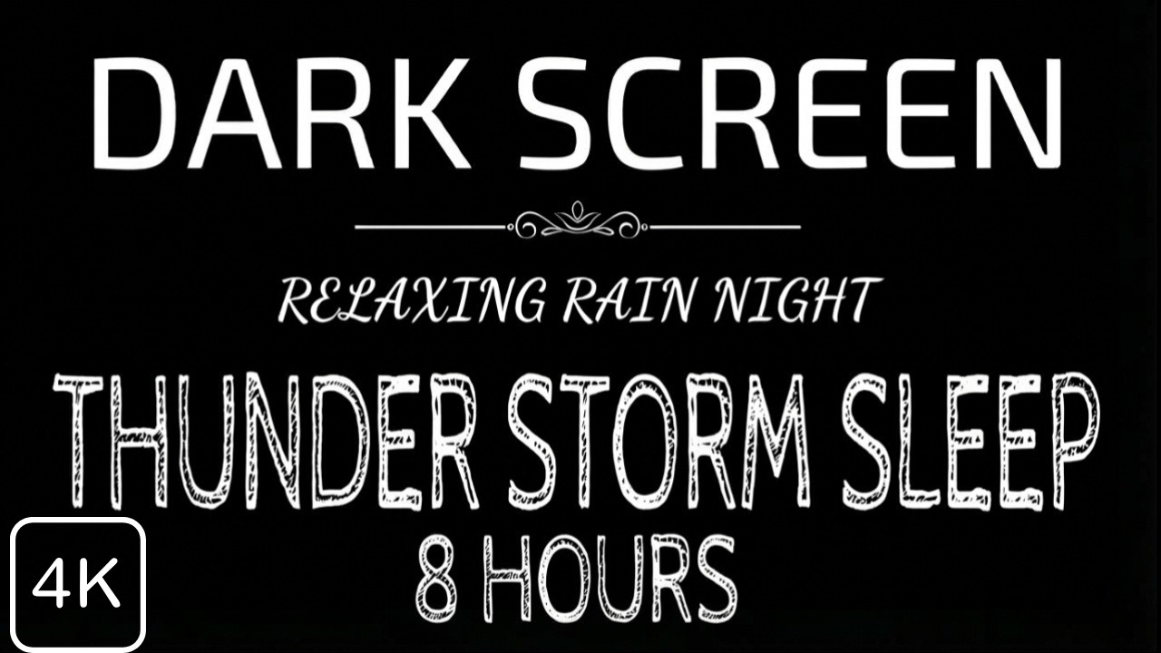 Rain and Thunder Sounds (8hours)- deep sleep without interruption
