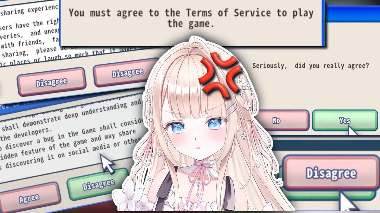 Peo Must Agree to the Terms of Service… But the Game Keeps Messing With Her