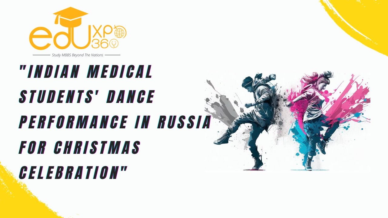 “INDIAN STUDENTS' DANCE | CHRISTMAS AT NORTH CAUCASIAN STATE MEDICAL UNIVERSITY, RUSSIA 🎄