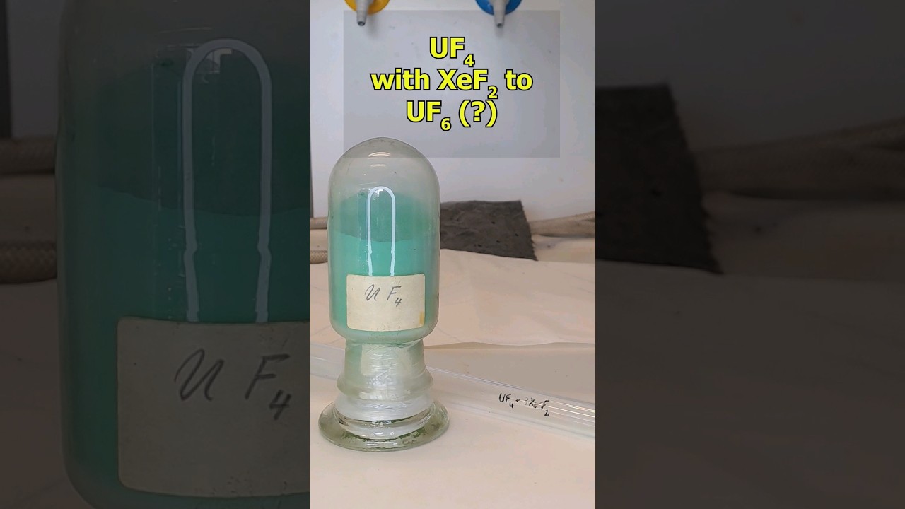 chemical process before the enrichment of uranium #radioactivity #nuclear #uranium #chemistry