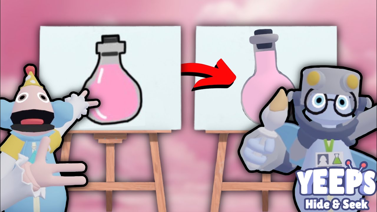 NOOB vs. PRO: PAINT BATTLE in Yeeps Hide And Seek! (Part 9)