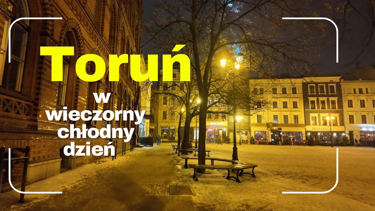 Toruń w zimowej scenerii