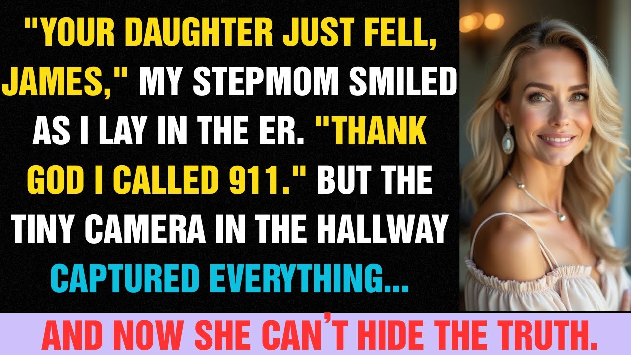 My Stepmom Pushed Me—Dad Called It an Accident. The Security Footage Exposed the Truth...