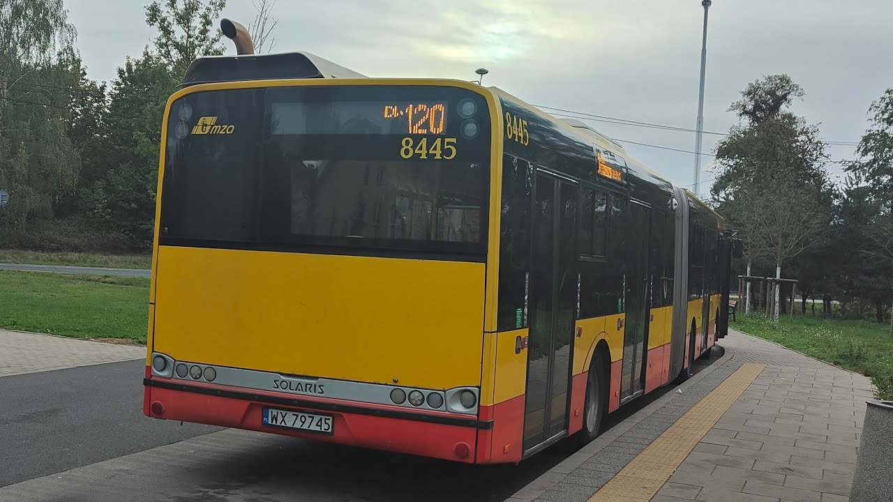 Linia 120 ( Trasa Zmieniona ) - Solaris Urbino 18 III #8445 ( MZA Warszawa )